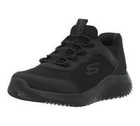 Skechers Zapatillas de Deporte Bounder Brisk Burst Slip para niño, Black Synthetic Black Trim, 32 EU