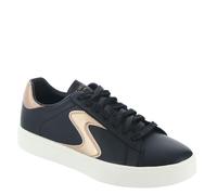 Skechers Eden LX Beaming Glory, Zapatillas Mujer, Negro/Dorado, 39 EU
