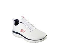 Skechers Summits Torre, Zapatos Deportivos Hombre, White Mesh/Navy Trim, 41 EU