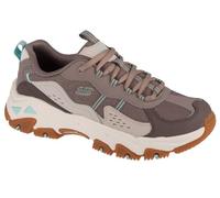 Skechers D'Lites Hiker, Zapatillas Mujer, Chocolate Leather/Synthetic/Tan Trim, 39.5 EU