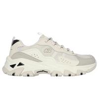 Skechers Zapatillas de Senderismo D'Lites para Mujer, Piel sintética Natural con Ribete múltiple, 41 EU