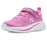 Skechers Zapatillas de tenis Wave 92 Sparkle para niña, Textil/ribete rosa intenso, 13.5 Little Kid
