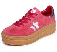 Skechers Zapatillas Deportivas Academy Hi Elevated Essence para Mujer, Color Rojo, Talla 36.5 EU