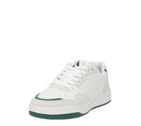 Skechers Koopa Volley Low Lifestyle, Zapatos Deportivos Hombre, White Suede / Duraleather / Mesh / Green Trim, 43 EU