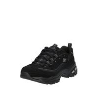 Skechers D'Lites Biggest Fan Regular, Zapatillas, Mujer, Black Trubuck Mesh Trim, 39