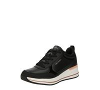 Skechers Billion 2 Fine ShineBILLION 2 Mid Lace UP para Mujer, Borde Negro de Charol Duraleather, 38 EU