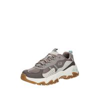 Skechers D'Lites Hiker, Zapatillas Mujer, Chocolate Leather/Synthetic/Tan Trim, 40 EU