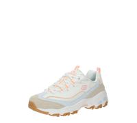Skechers D'lites Bold Views, Vistas Atrevidas Mujer, Natural Leather Mesh Multi Trim, 40 EU