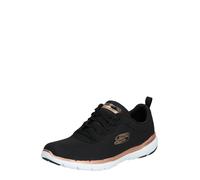 Skechers Flex Appeal 3.0 First Insight, Sneakers Mujer, Negro (Black Mesh Rose Gold Trim), 35 EU