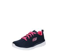 Skechers Graceful Get Connected Regular, Zapatillas Mujer, Navy Mesh Hot Pink Trim, 38 EU