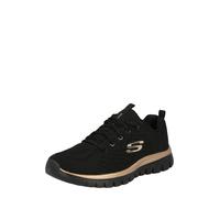 Skechers Zapatillas Graceful Get Connected Regular Mujer Malla negra Ribete oro rosa 41 EU