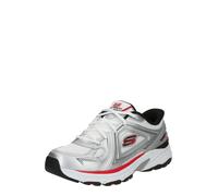 Skechers Stamina Sport Kordae, Zapatillas Hombre, White Leather/Silver Mesh/Red PU, 48.5 EU