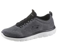 Skechers Mocasín Summits Louvin Hombre malla y PU Blanco y Negro 41 EU