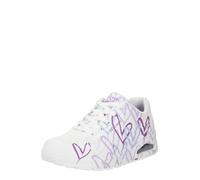 Skechers X Jgoldcrown UNO-Spread The Love - Zapatillas Deportivas para Mujer, Color Blanco y Morado, Talla 39 EU