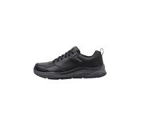 Skechers Zapatillas deportivas BKGY 210021 para hombre, piel impermeable, color negro y gris, 41 EU
