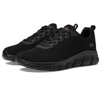 Skechers Zapatillas Deportivas Bobs para Mujer, Visionary Essence con Cordones, Veganas y Lavables, Negro -, 10 Wide