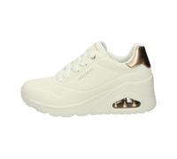 Skechers - Zapatillas Deportivas con Plataforma Metálicas de Moda - Shoes - Mujer - Blanco - 35 EU -
