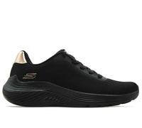 Skechers - Zapatillas Deportivas,Cordones,Sneakers,Rejilla,Suela Blanca de Goma,con cuña,Calada,Tela para: Mujer Color: BBK Talla:35