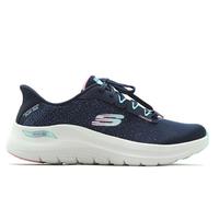 Skechers - Zapatillas Deportivas,de Cordones,Sneakers,con Suela Blanca de Goma,cuña,Calada,de Tela,Rejilla para: Mujer Color: NVMT Talla:35