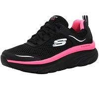 Skechers - Zapatillas deportivas D'lux Walker-Infinite Motion para mujer, Negro/Rosado hot, 36 EU