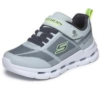 Skechers Zapatillas Deportivas Glide-Step Lights para niño, Color Gris sintético/Textil/Borde Lima, Talla 11.5 UK Niño