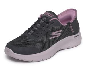 Skechers Zapatillas deportivas Go Walk Flex Hands Free Slip-ins Grand Entry para niña, Black Mauve, 42 EU