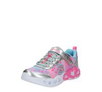 SKECHERS Zapatillas deportivas 'Infinite Heart Lights' azul oscuro / fucsia / rosa claro / plata 31 azul oscuro / fucsia / rosa claro / plata