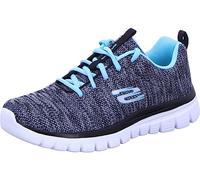 Zapatillas skechers graceful-twisted for mujer black & silver tur 40
