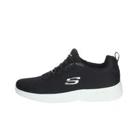 Skechers Zapatillas Deportivas para Hombre 58360-bbk, Ribete Blanco de Malla Negra., 45 EU