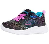 Skechers Zapatillas Deportivas para niñas, Negro y Multicolor, 11.5