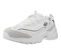 Skechers Zapatillas D'Lites New Heat para Mujer, Blanco Negro, 35 EU