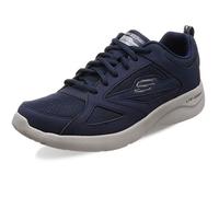 Skechers Zapatillas para hombre DYNAMIGHT 2.0 FALLFORD Azul marino piel/malla/PU Talla 43 EU