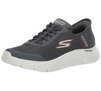 Skechers - Zapatillas Flexibles sin Cordones para Hombre, Calzado fácil sin Manos, para Caminar, Gris, 11.5 Wide