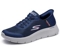 Skechers - Zapatillas Flexibles sin Cordones para Hombre, Calzado fácil sin Manos, para Caminar, Marino, 45 EU