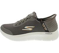 Skechers - Zapatillas Flexibles sin Cordones para Hombre, Calzado fácil sin Manos, para Caminar, Marrón, 44 EU