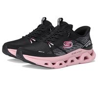 Skechers Zapatillas Glide-Step Altus Fast Lanepara Mujer, Malla Negra con Ribete Malva, 38 EU