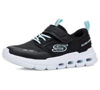 Skechers Zapatillas Glide-Step Flow para niña, Texto/Ribete Negro, Talla 10 UK Child