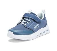 Skechers Zapatillas Glide-Step Flow para niño, Tela Azul Marino/sintético/Ribete Blanco, Talla 1 UK Niño