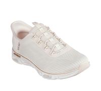 Skechers Glide-Step Gratify Pace, Zapatillas Mujer, Natural Mesh/Gold Trim, 40 EU
