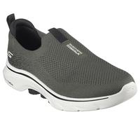 Skechers Zapatillas Go Walk 7 para Hombre, Textil Verde Oliva y Negro, 47.5 EU