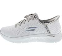 Skechers Go Walk Flex-New World, Zapatillas Hombre, Blanco Gris, 47.5 EU