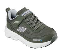 Skechers Zapatillas Infantiles Tex Elite Sport Tread 32 EU - Oliva/Rosa, Resistentes al Agua con Membrana Skech-Tex, Cierre de, Lavables