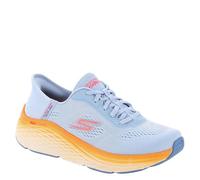 Skechers Zapatillas MAX Cushioning Elite 2.0 para Mujer, Azul Textil Borde Naranja, 38 EU