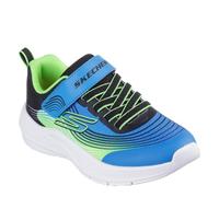 Skechers Zapatillas Microspec Advance para niño, Negro azul, 9 Toddler