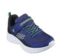 Skechers Boys, Zapatillas Unisex niños, Navy Textile Synthetic Black Lime Trim, 35 EU
