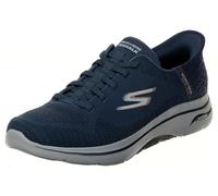 Skechers Zapatillas sin Cordones Go Walk Arch Fit 2.0 para Hombre - Grand Select 2, Azul Marino/Naranja, 39.5 EU