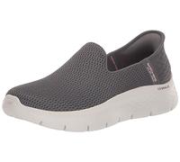 Skechers Women's Hands Free Slip-ins Go Walk Flex-Relish, Zapatillas Mujer, Gris Oscuro, 39 EU Ancho