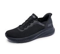 Skechers - Zapatillas sin Cordones “Manos Libres” Bobs Squad Chaos-Daily Hype para Hombre, Negro -, 7.5 Wide