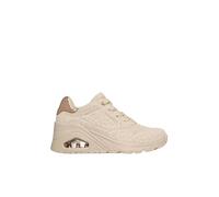 Skechers UNO Wedge Safari Daze - Tenis para Mujer, Color Blanco Roto, Talla 7