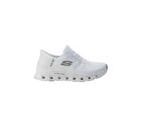 Skechers Mujer Glide-Step Pro Slip-On, White Mesh/Silver Trim, 41 EU